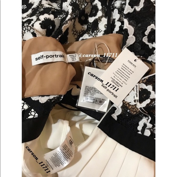 NWT Self Portrait Floral Abstract Guipure Maxi Dress US4 - Picture 5 of 5